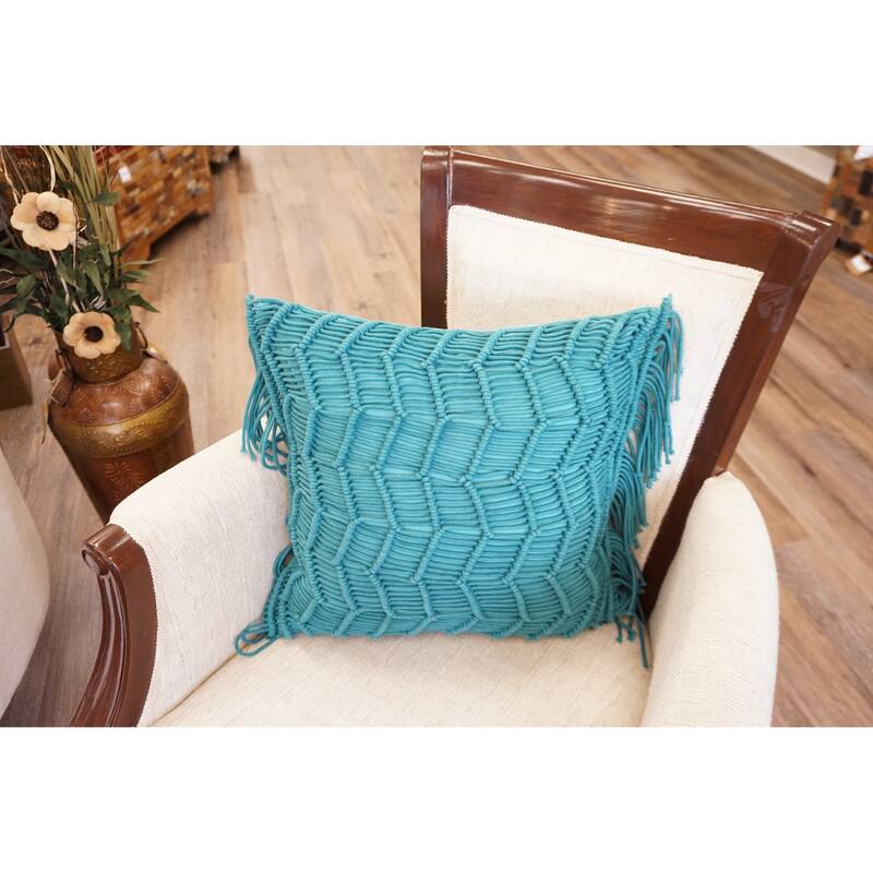 Home&Manor Mariners Cotton Designer Throw Pillow Bed Bath & Beyond 32545511