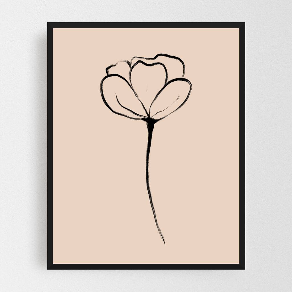 Botany Floral Floral Botanical Flower Framed Wall Art Print