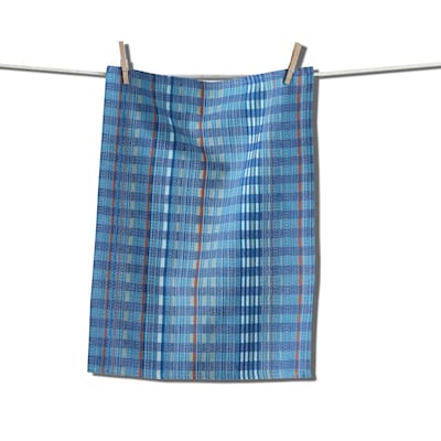 Lido Blue Dishtowel Set Cotton Kitchen Towels for Spring Summer 26x18 Machine Washable