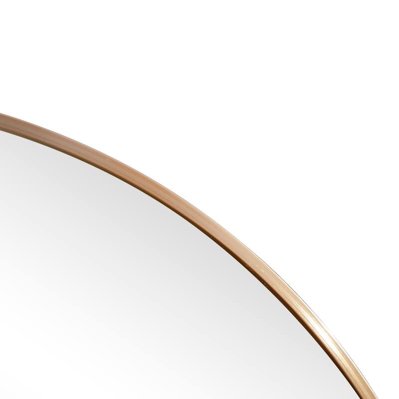 24 in. W x 36 in. H Medium Oval Metal Framed Wall Mirror - 36 H x 24 W x 0.73 D