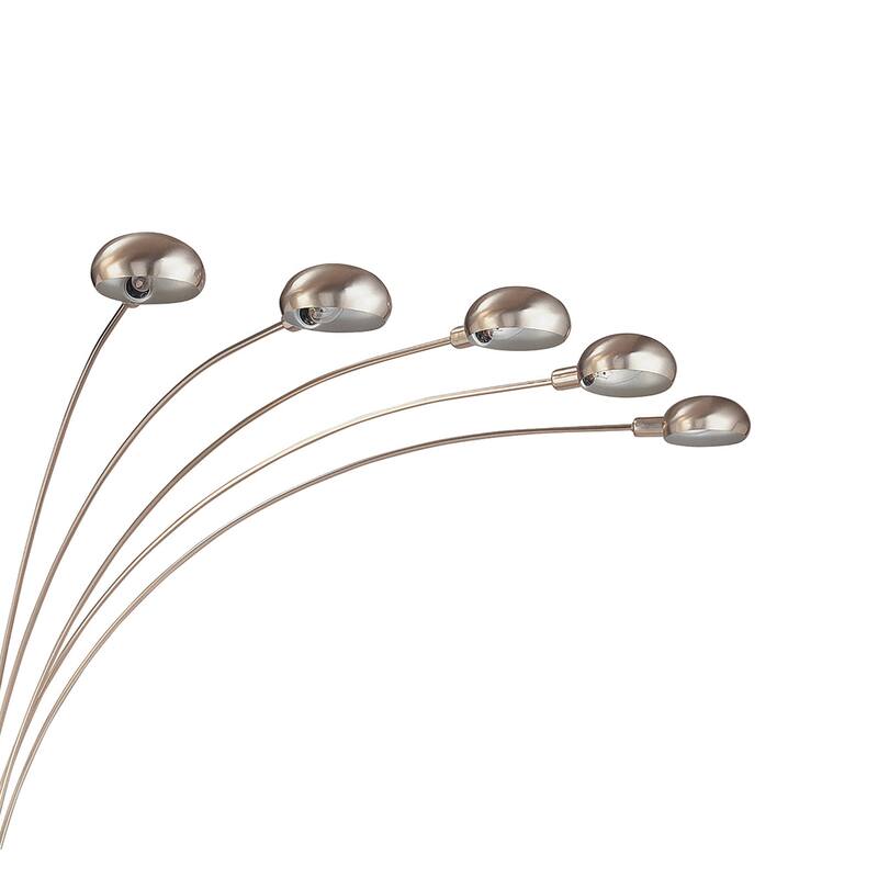 Jardine Chrome and Black Floor Lamp