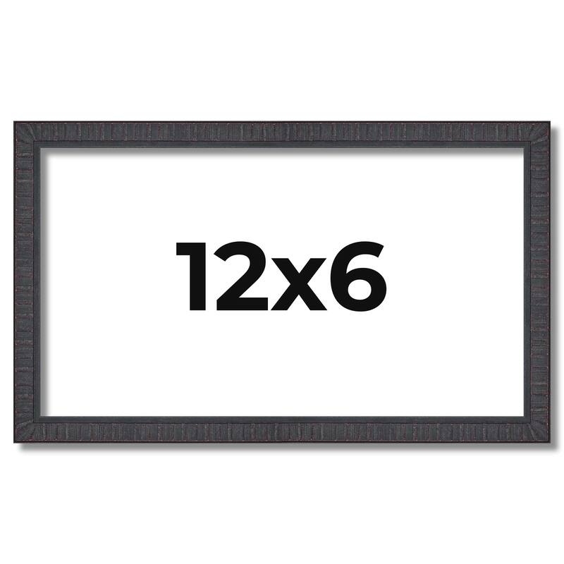 12x6 Frame Brown Solid Wood Picture Frame - Complete Modern Photo