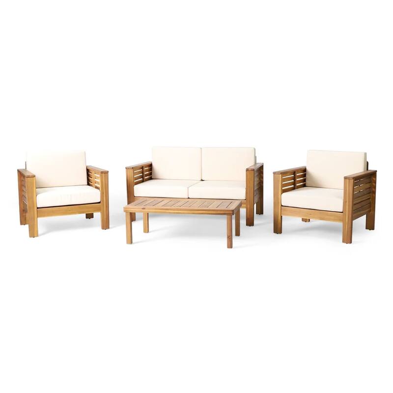 Loveseat and Coffee Table Set with Cushions