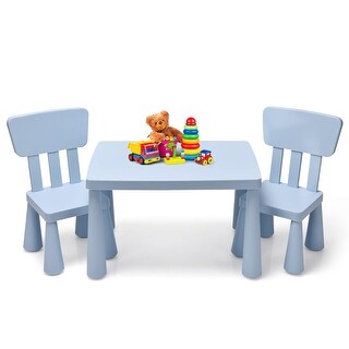 Kids Table and Chair Set, Children Activity Table and 2 Chairs for Art ...