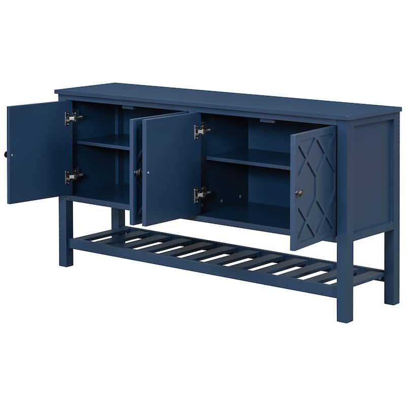 2 Tier Narrow Console Table Sofa Side Table, Entryway Cabinet with Bottom Storage Shelf