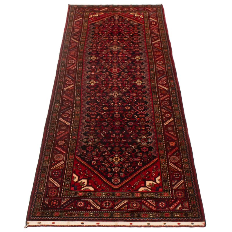 ECARPETGALLERY Hand-knotted Anadol Navy Wool Rug - 3'7 x 11'7