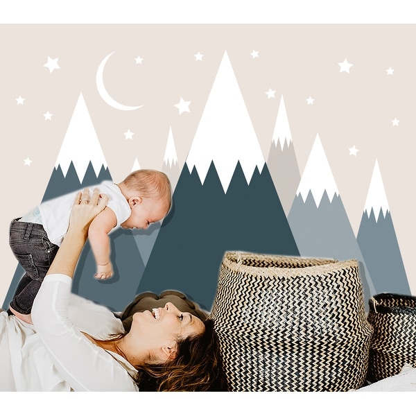 Mountain wall baby room hotsell