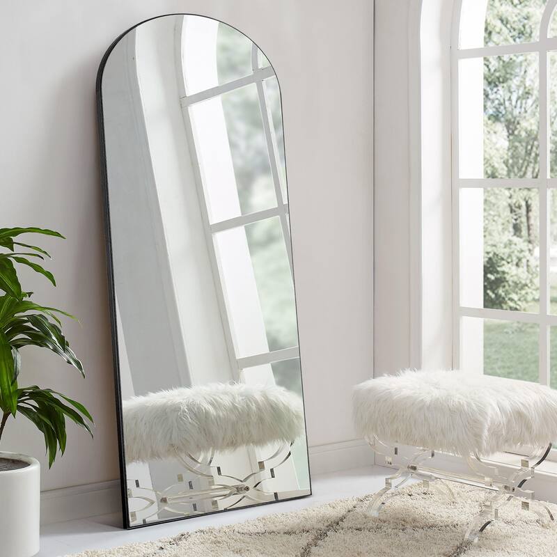 Arched Mirror Full-length Floor Mirror with Standing