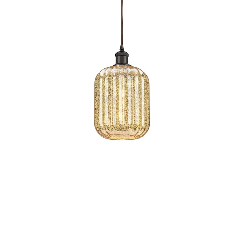 Innovations Lighting 516-1P-12-7 Preston Pendant Preston 7" Wide Mini - Oil Rubbed Bronze / Mercury