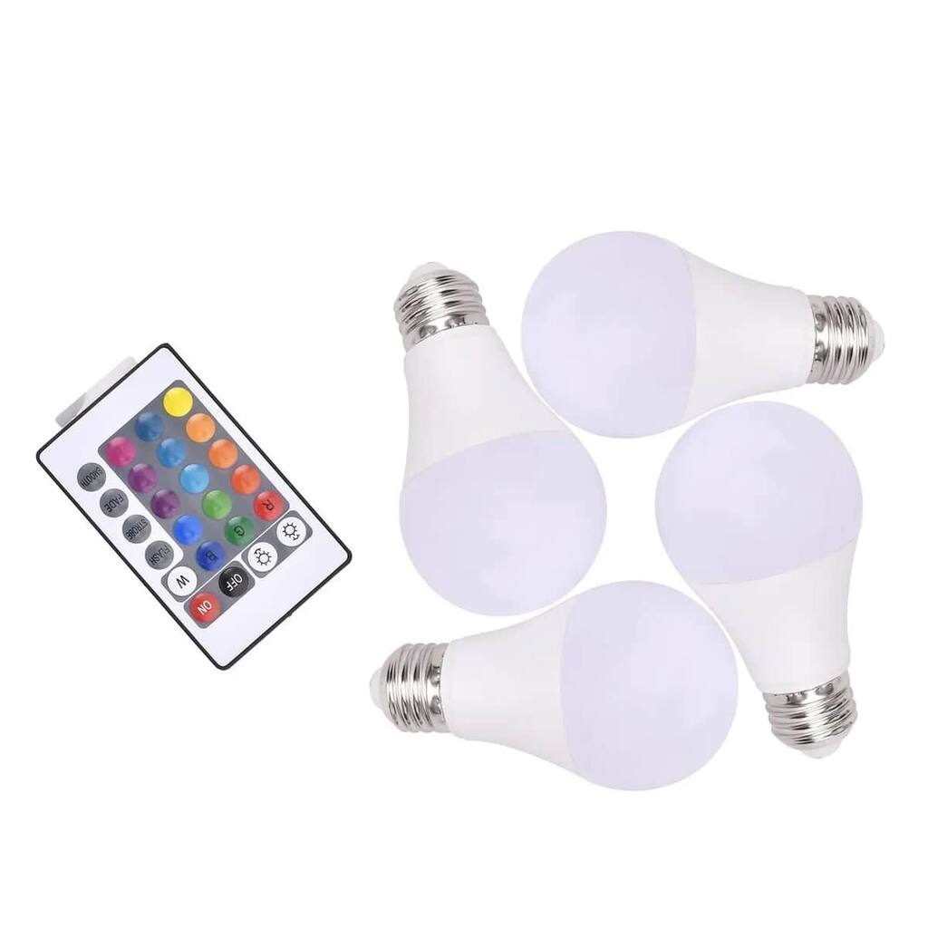 HOMESMART 16 Color Changing LED Light Bulbs with 2 Remote Controllers