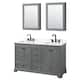 Option Dark Gray, Black Trim, Giotto Quartz Top