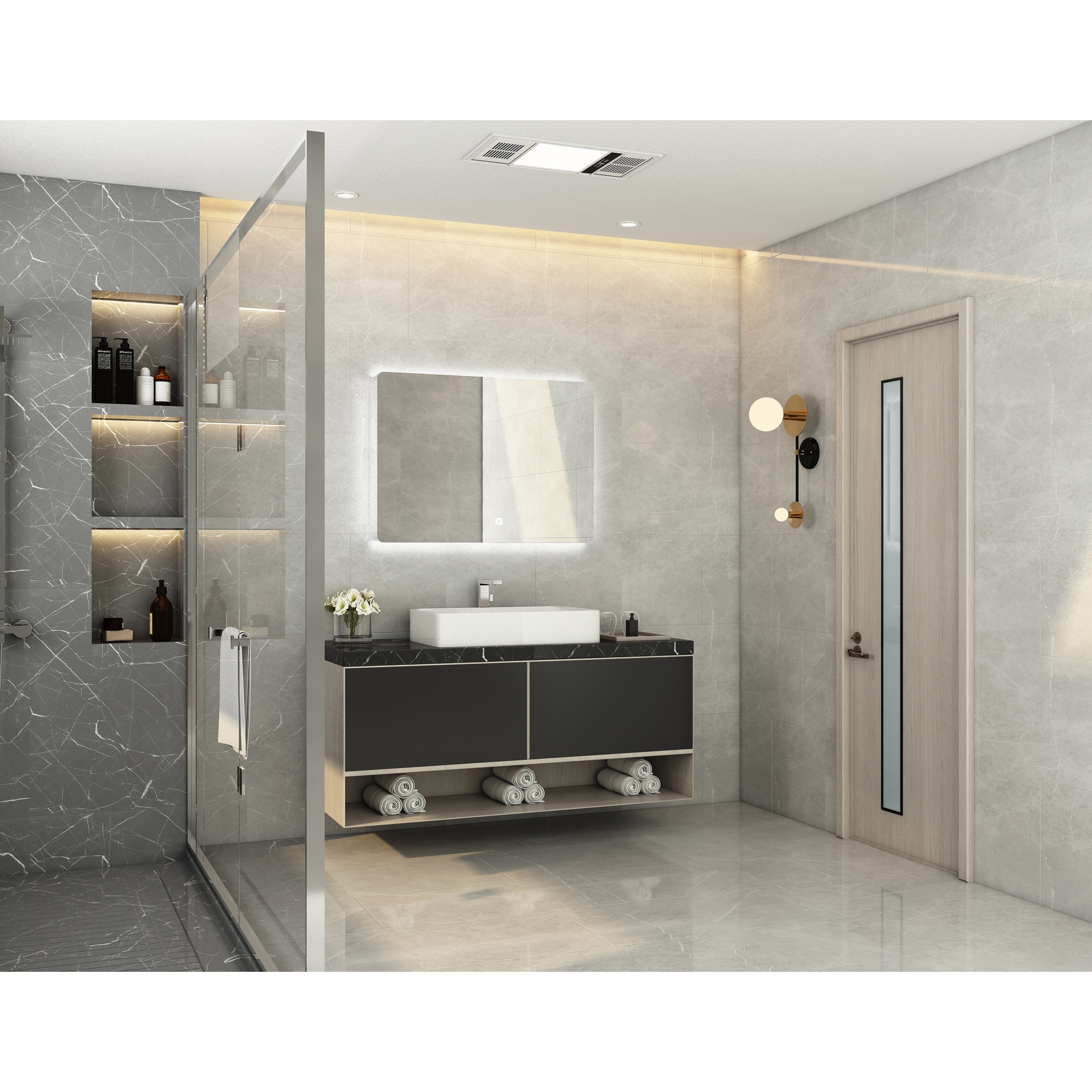 >Bathroom Vanity Led Lighted Mirror Overstock 32885142