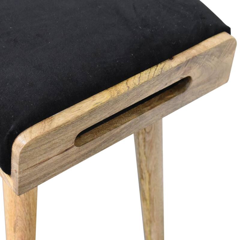Stylish and Minimalist Velvet Footstool Easy to assemble