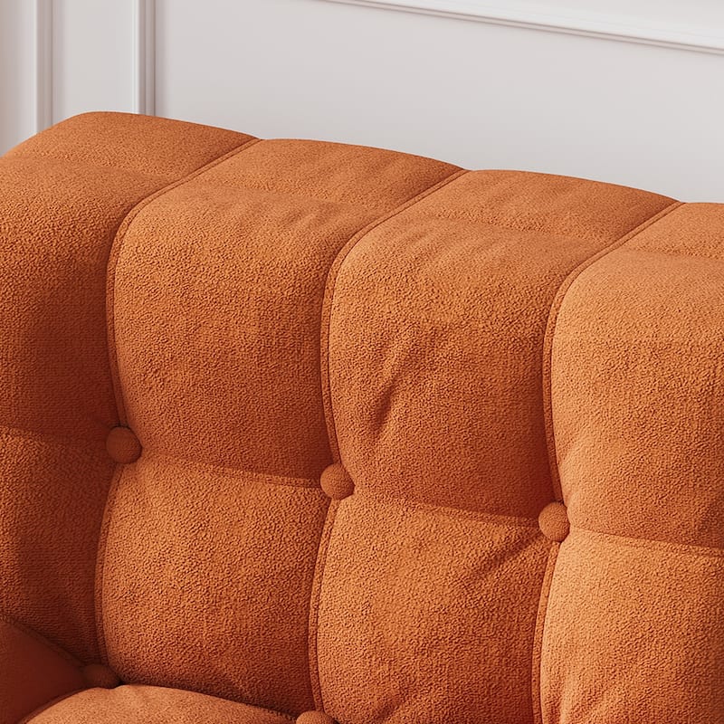 JASIWAY Modern Corduroy Fabric Upholstered Sofa