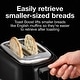 preview thumbnail 3 of 6, Proctor Silex Wide-Slot 2 Slice Toaster, Black, 22215PS