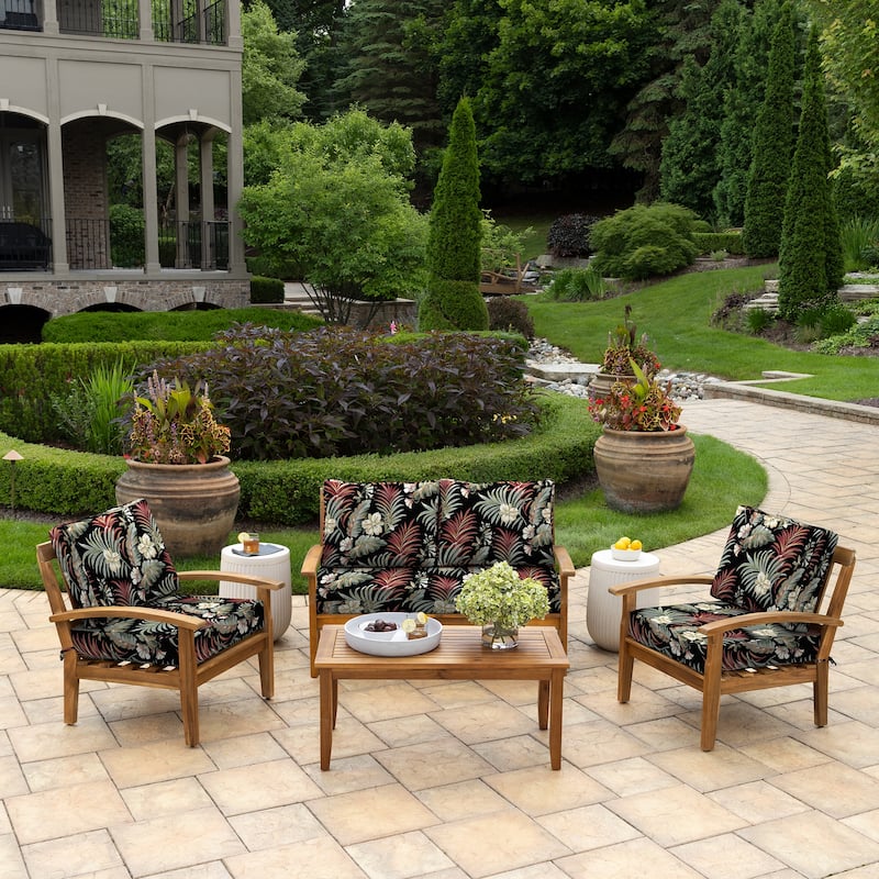 ARDEN Outdoor Loveseat Cushion Set, 48 x 24