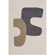 preview thumbnail 4 of 11, Livabliss Rossi Modern Abstract Area Rug Beige/Grey - 2' x 3'