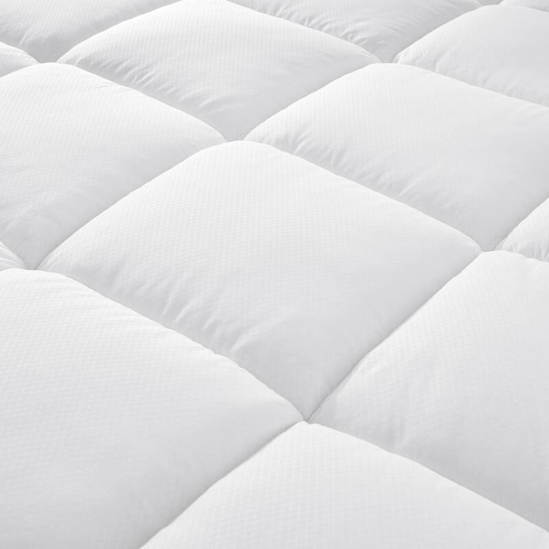 Cool-to-touch Cooling Mattress Pad with PCM Technology - White