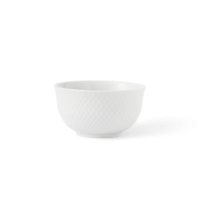 Lyngby Porcelæn Rhombe Bowl, White - Ø: 5.1"