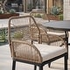 preview thumbnail 62 of 71, Nuu Garden Rattan Metal Patio Dining Set with Umbrella Hole, Zippered Cushions