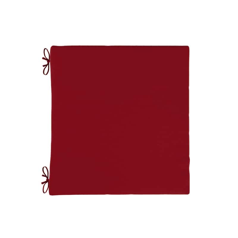 California Umbrella Outdoor Chair Pad Set of 2, 18" x 18", 2.5" Thick, Solstice Olefin Fabric