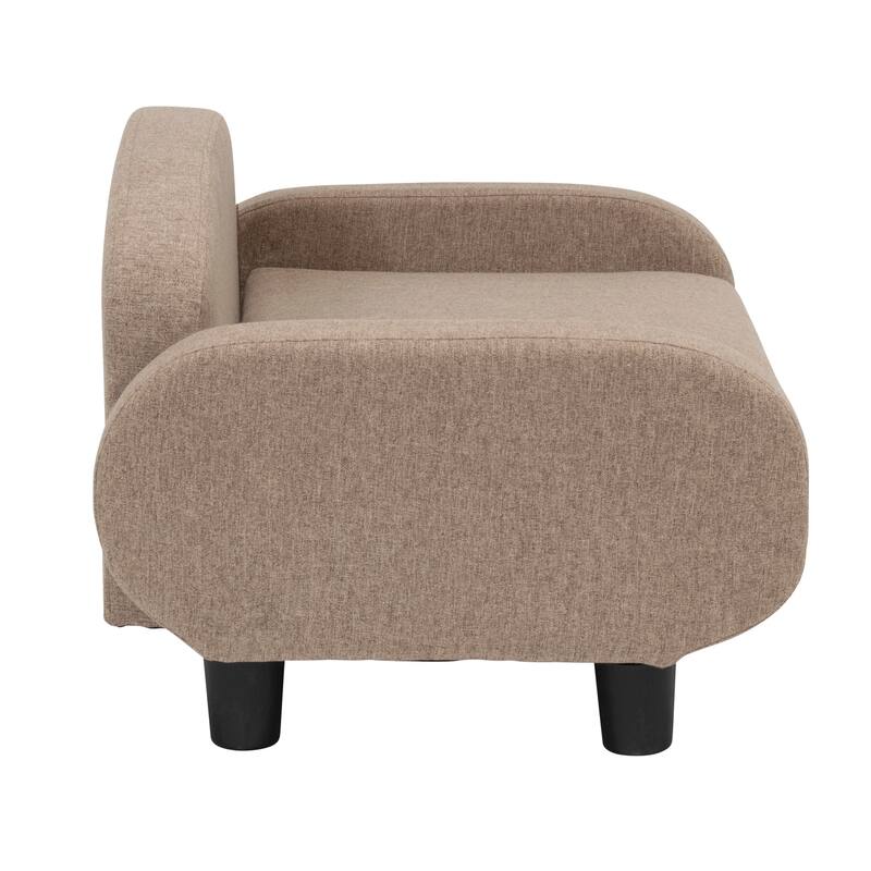 Paws & Purrs Modern Pet Sofa Bed Low-Back Lounger for Dogs & Cats – Removable Washable Mattress Cover