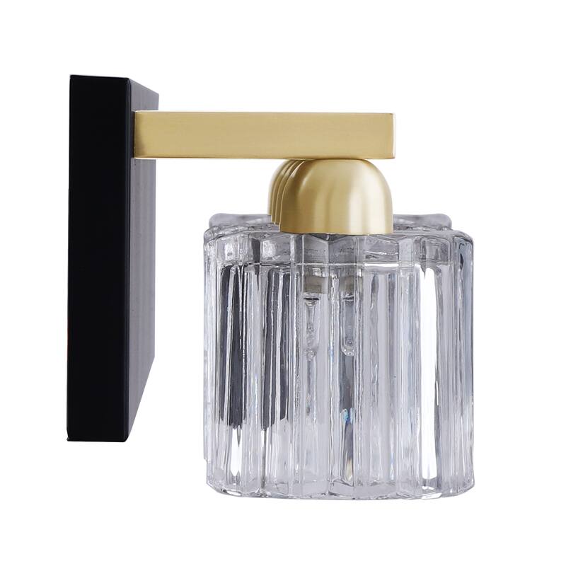 Aspen Creative Bathroom Vanity 4 Lights Fixture, Matte Black & Warm