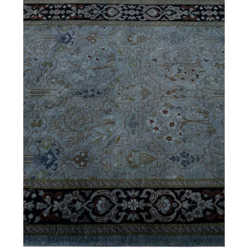 Overdyed One-of-a-Kind Hand-Knotted Area Rug - Black - 2' 6" x 16' 4"