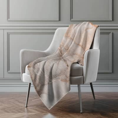 Premium Machine Washable Abstract Modern Sherpa Throw Blanket