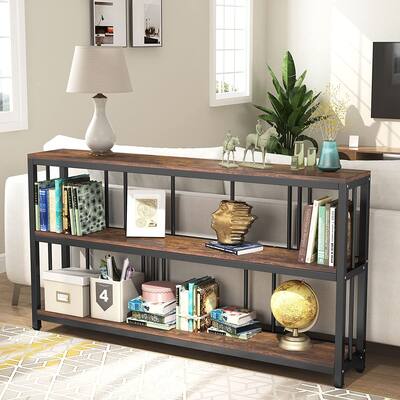 3 Tiers Sofa Table, 70.9" Console Table