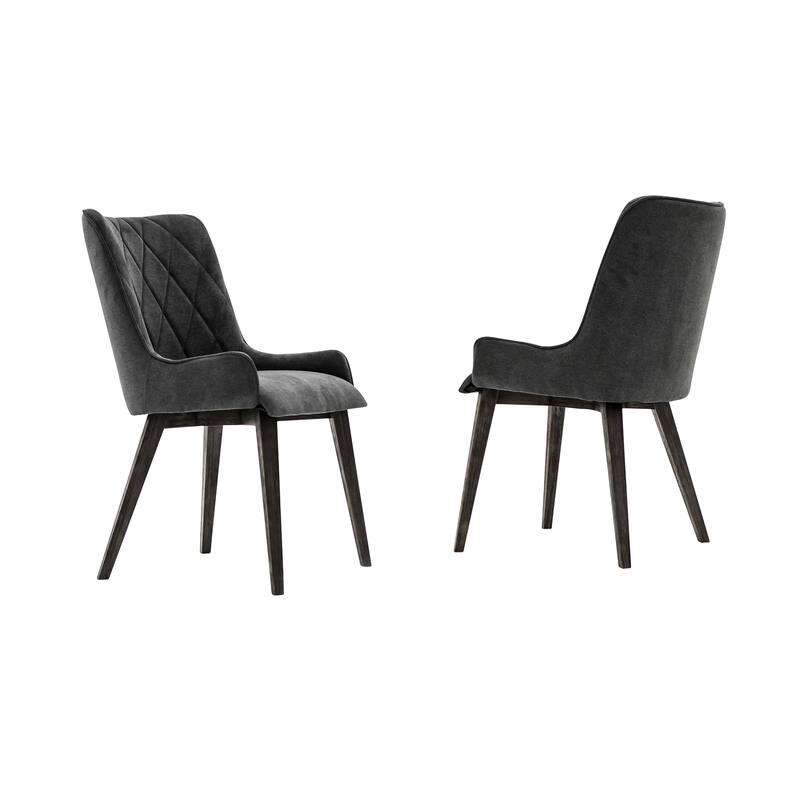Charcoal Upholstered Dining Chair - Set of 2