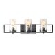 preview thumbnail 7 of 7, Carbon Loft Modern 3-Light Rustic Bathroom Vanity Lights Wall Sconces - W24.2"x H7.5"x E5.5"