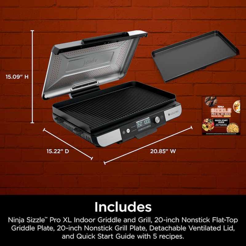 Ninja Sizzle Pro XL 20 Indoor Griddle and Grill