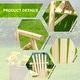 preview thumbnail 12 of 16, Outsunny Wood Adirondack Patio Bench Chair