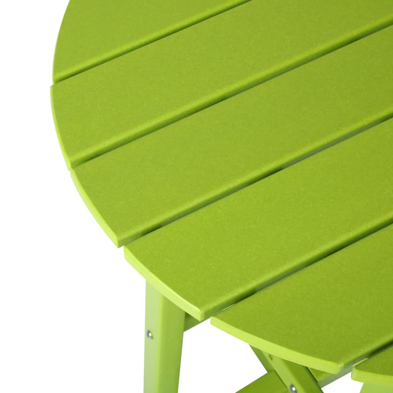 Polytrends Laguna Hdpe All Weather Outdoor Patio 24" Round Bar Bistro Table