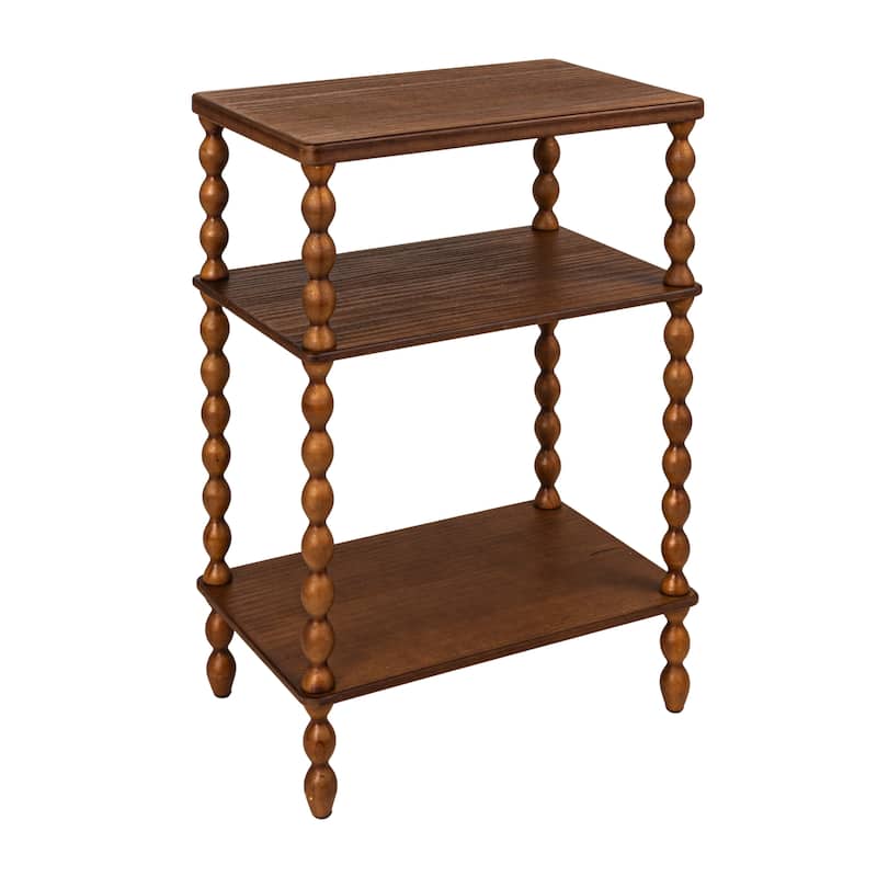 Charleswood Bobbin Leg Wood Accent Table - Walnut