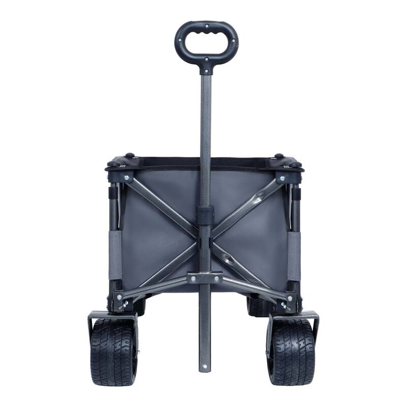 Collapsible Folding Wagon with Big Wheels - N/A
