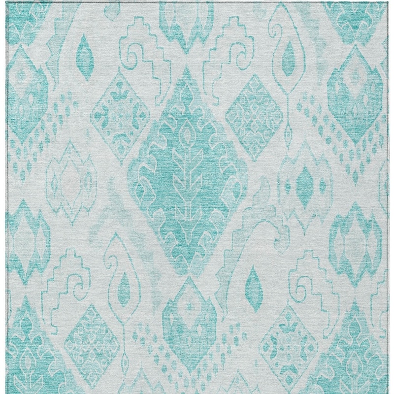 HomeRoots Moroccan Transitional Rectangle Outdoor Rug