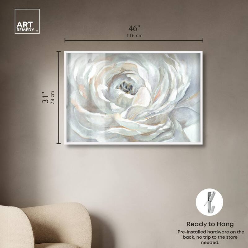 Powdery Peony Shadowbox by Art Remedy