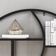 preview thumbnail 3 of 10, Buckthorn Industrial Circular Hanging Wall Shelf by Christopher Knight Home - 34.25" H x 34.25" W x 6.50" D