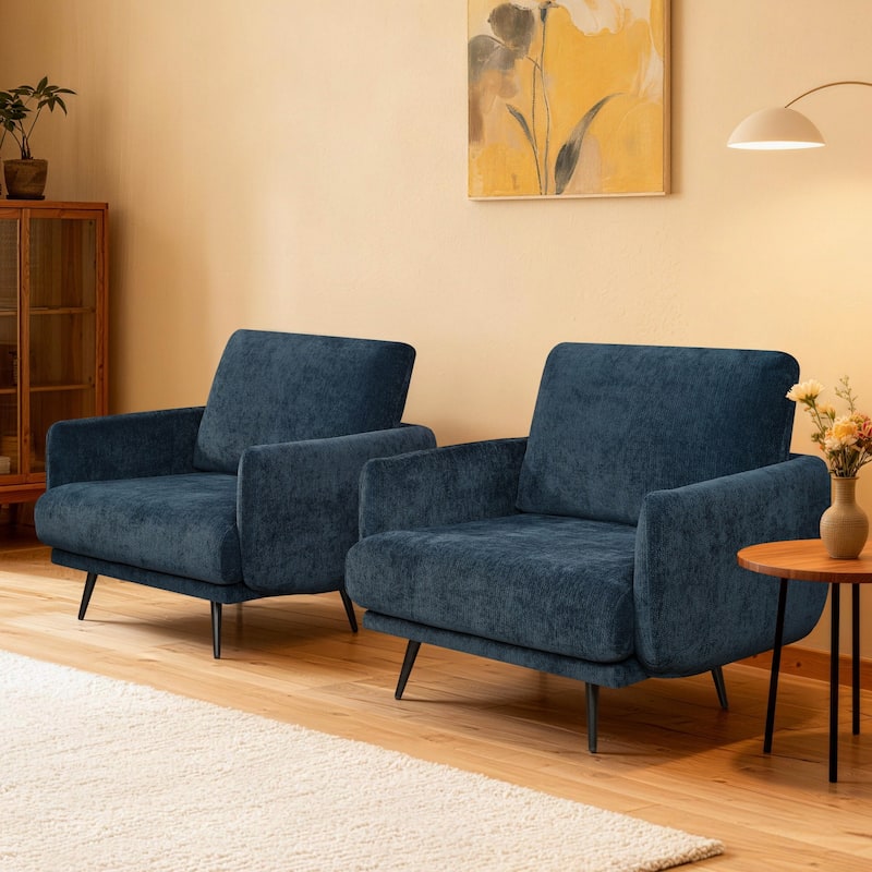 Karaka 37.5"W Oversized Armchair Leisure Sofa Accent Chair (Set of 2)