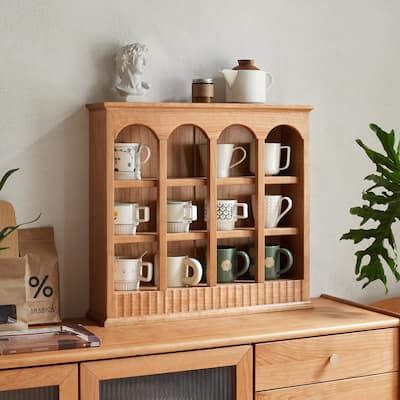 Premium Solid Wood Storage Rack for Home, Stylish and Functional European Design