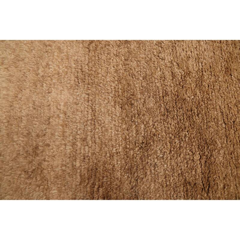 ECARPETGALLERY Hand-knotted Pak Finest Gabbeh Light Brown Wool Rug - 9'3 x 12'7
