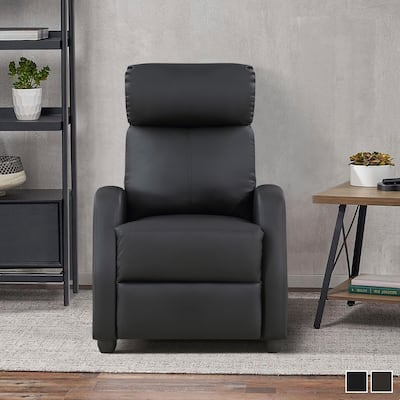Darcy Faux Leather Push Back Reclining Chair