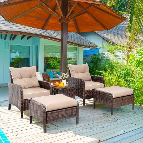 2 piece wicker online chair set
