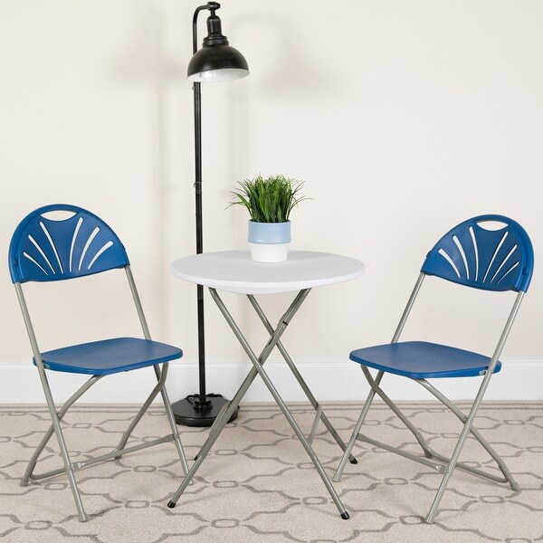 2PK 650 lb. Rated Plastic Fan Back Folding Chair-Commercial & Event Chairs. Opens flyout.