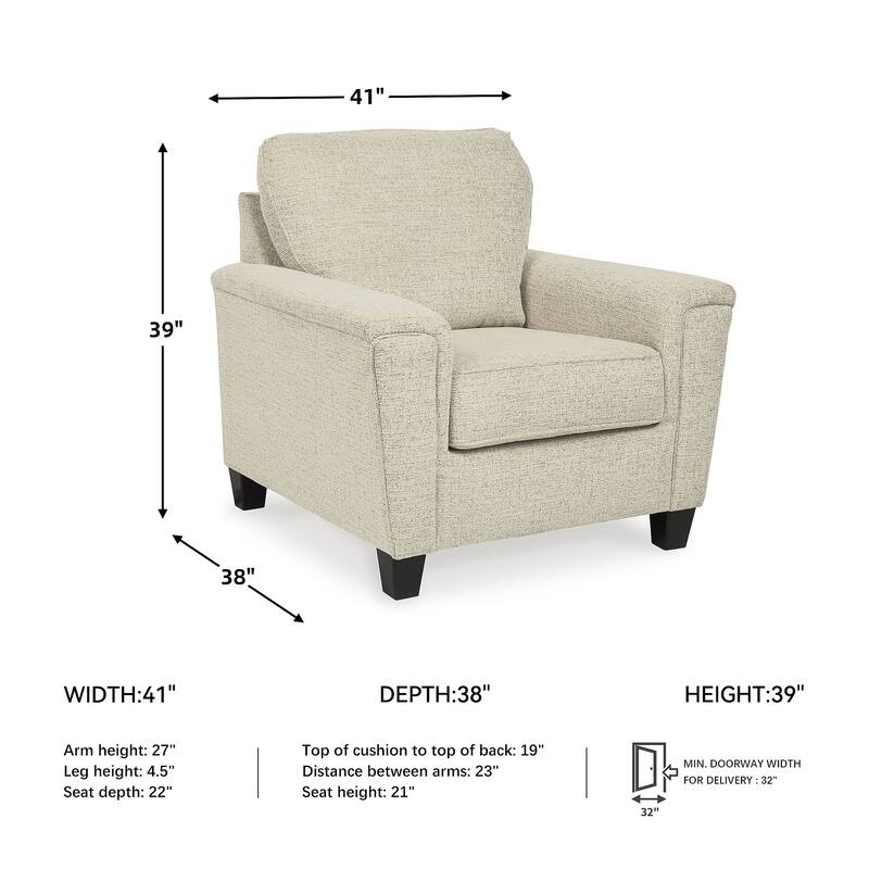 Signature Design by Ashley Abinger Chair - 41" W x 38" D x 39" H