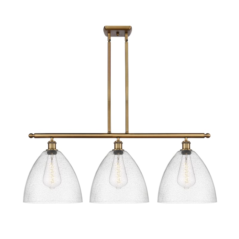 Innovations Lighting 516-3I-14-39 Bristol Linear Bristol 3 Light 39" - Brushed Brass / Seedy