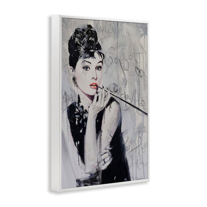 Stupell Bold & Classic Audrey Framed Giclee Art Design By Lucille Lee