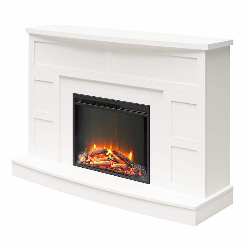 Ameriwood Home Banner Creek Mantel with Fireplace TV Console for TVs up to 60 inches
